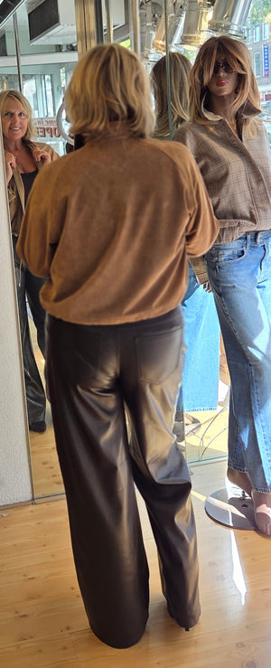 Suede faux jacket