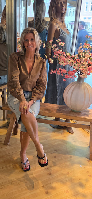 Taupe blouse