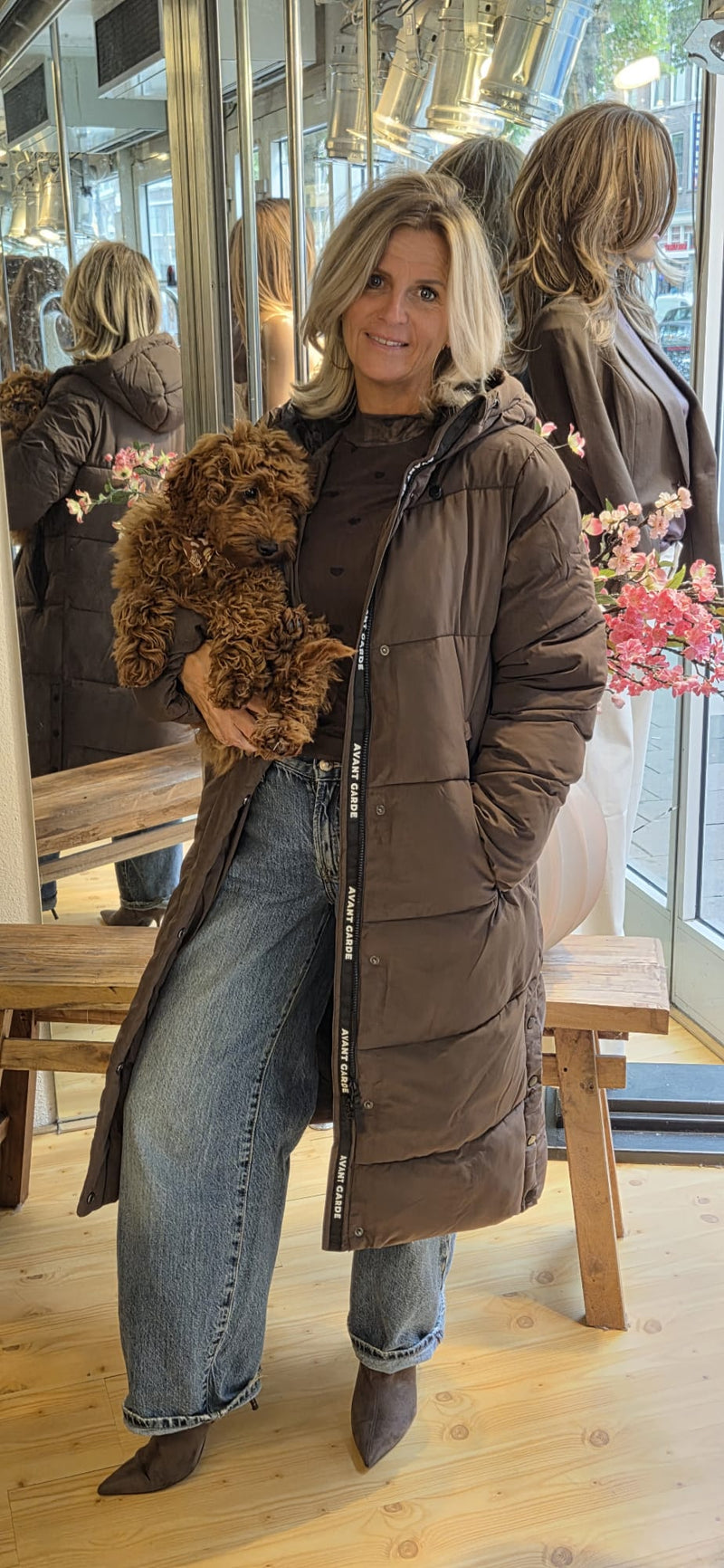 Winterjas bruin