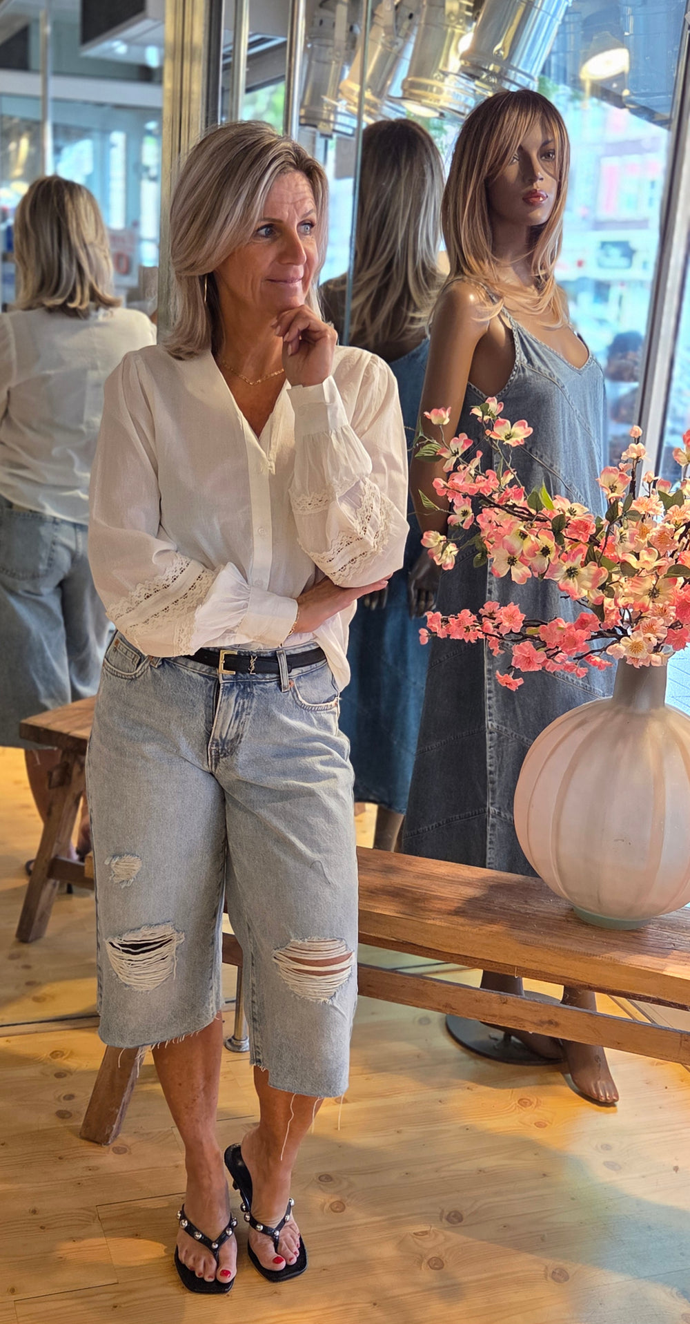 Witte blouse dolly