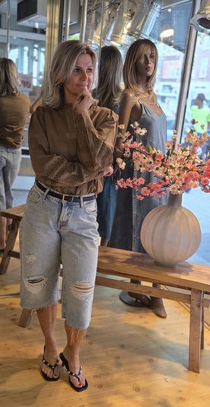 Taupe blouse