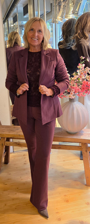 Blazer bordeau peach